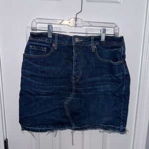 Old Navy Dark Blue Denim Mini Skirt